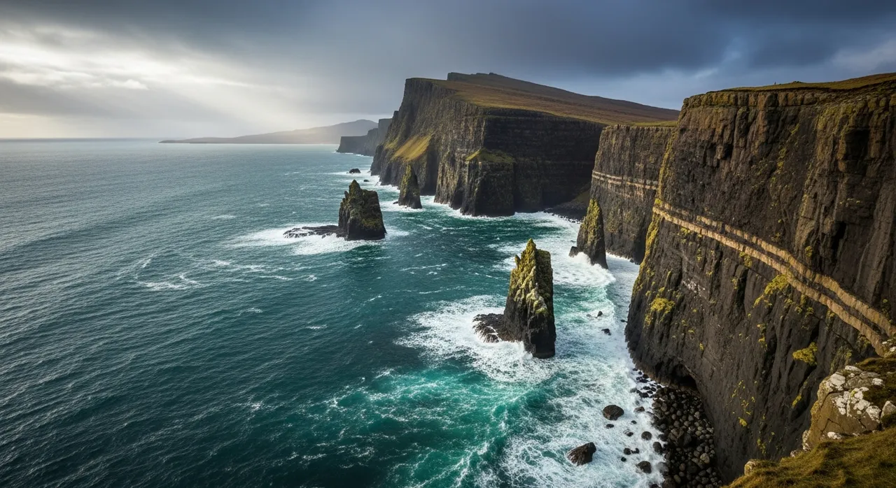 Islands coastline