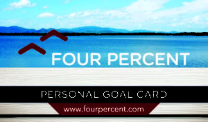 Four Percent Challenge Review - Goal card 3