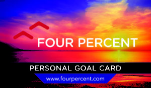Four Percent Challenge Review - Goal card 2