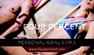 Four Percent Challenge Review - Goal card 1