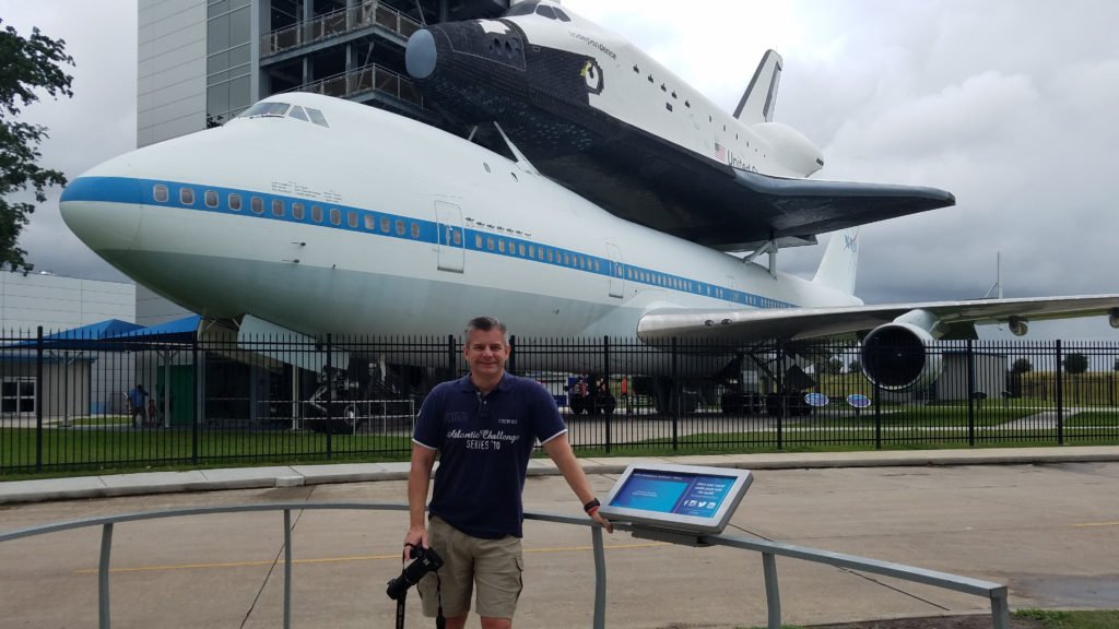Nigel Yates at the Johnson Space Centre, Houston
